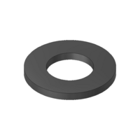 MODULAR SOLUTIONS BLACK OXIDE PLATED FASTENER M6 SMALL WASHER